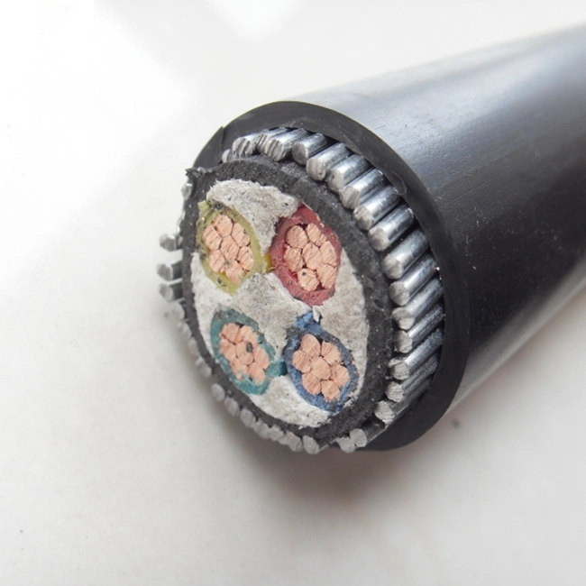 U1000 RVFV Armored Copper Cable 4×16mm² showing construction details