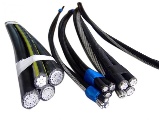 Twisted aluminum overhead stranded XLPE insulated 4×16mm² ABC cable on a 500m reel