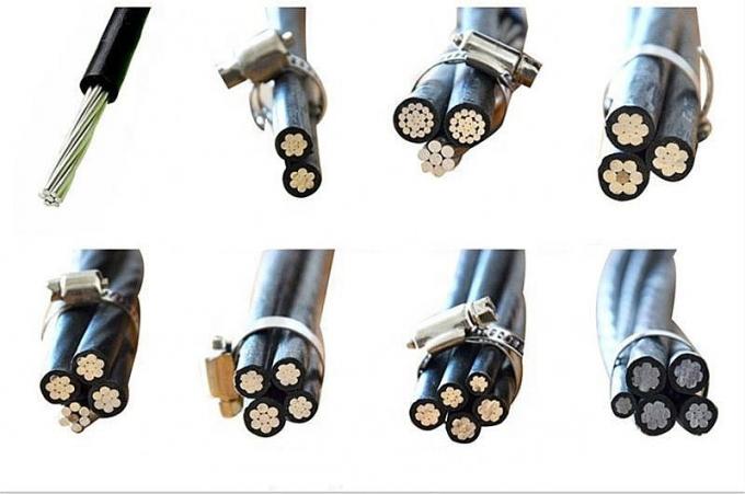 Low voltage torsade twisted aluminum overhead PRC insulated aerial cable 2×16mm² — full product view